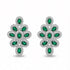 Palestro Milano Orecchini Silver Verde Gemme&Cristalli