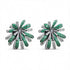 Palestro Milano Orecchini Silver Verde Tripudio di Pavè