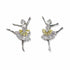 Palestro Milano Orecchini Silver vestito giallo Ballerina