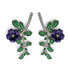 Palestro Milano Orecchini Silver-Viola Rosa delle Meraviglie