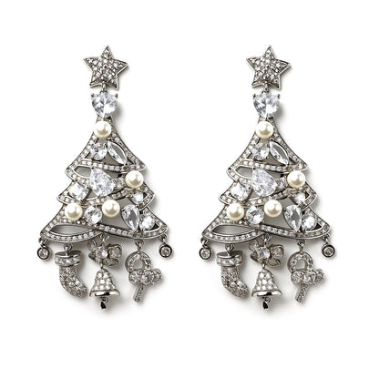 Palestro Milano Orecchini Silver White Albero delle Meraviglie