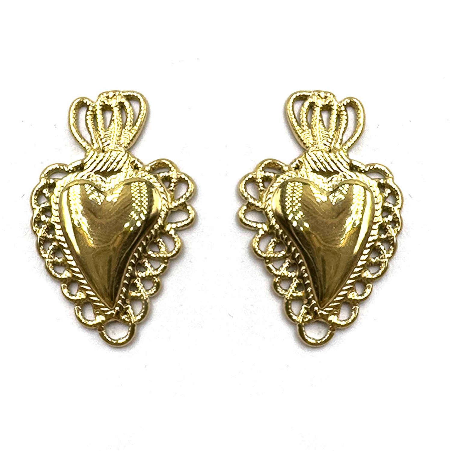 Palestro Milano Orecchini Small Cuore Sacro