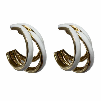 Palestro Milano Orecchini Smaltato Bianco Tribus - Summer Edition