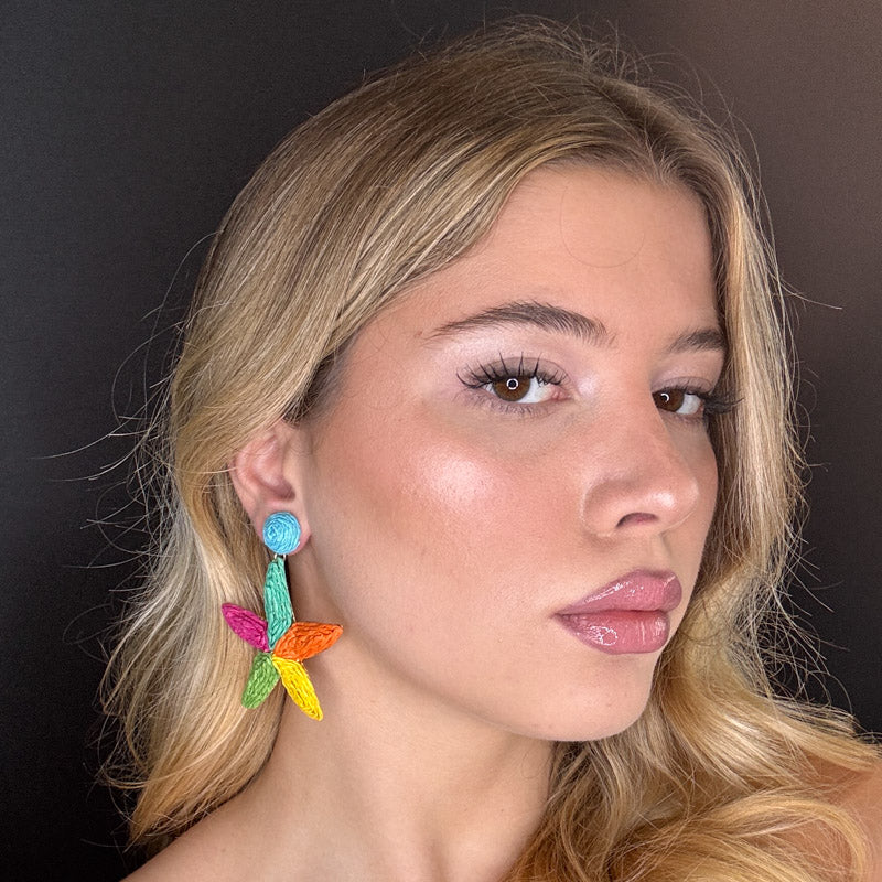 Palestro Milano Orecchini Stelle di mare rafia