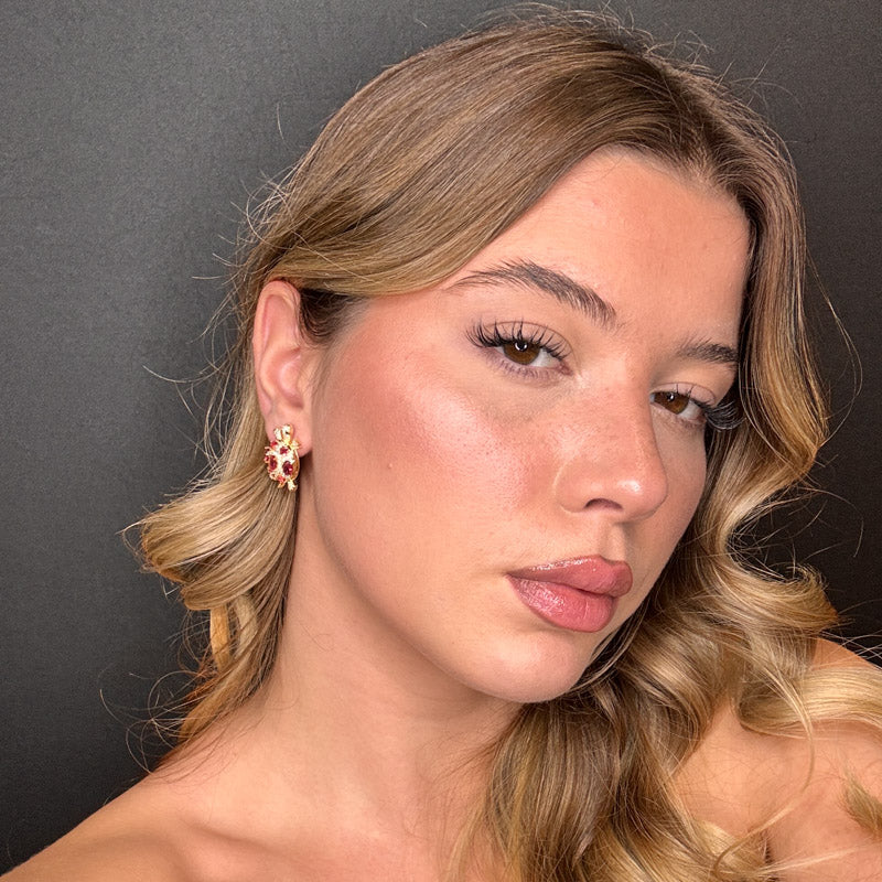 Palestro Milano Orecchini Tartaruga di Zirconi