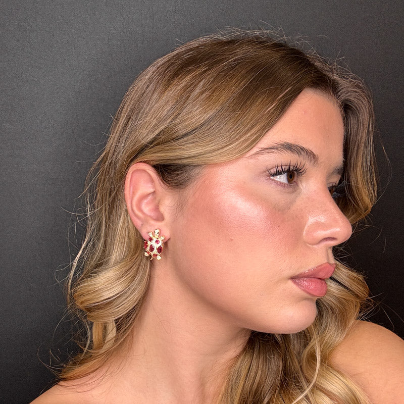 Palestro Milano Orecchini Tartaruga di Zirconi