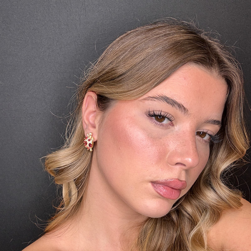 Palestro Milano Orecchini Tartaruga di Zirconi