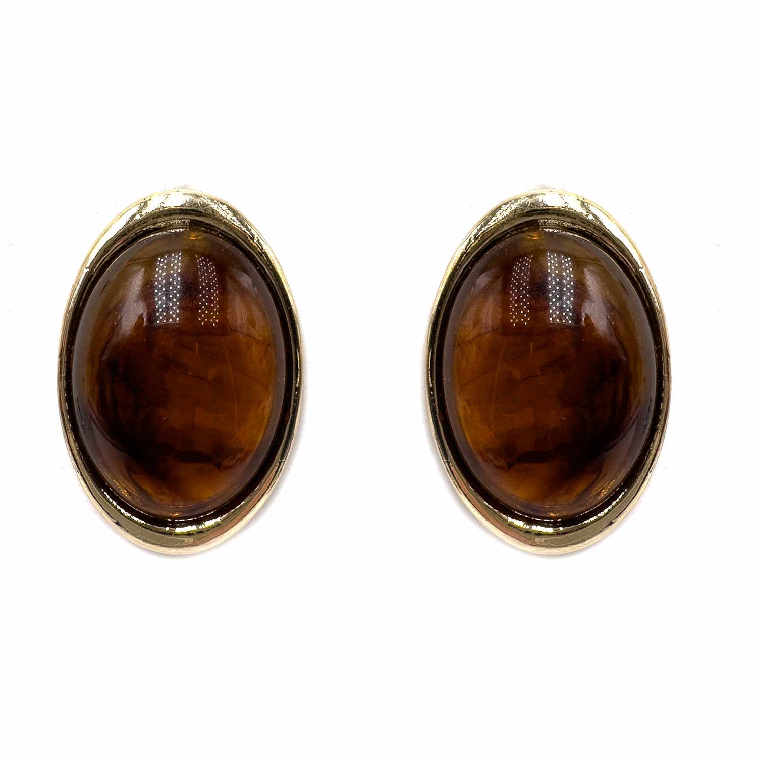 Palestro Milano Orecchini Tartarugato Bottone Ovale