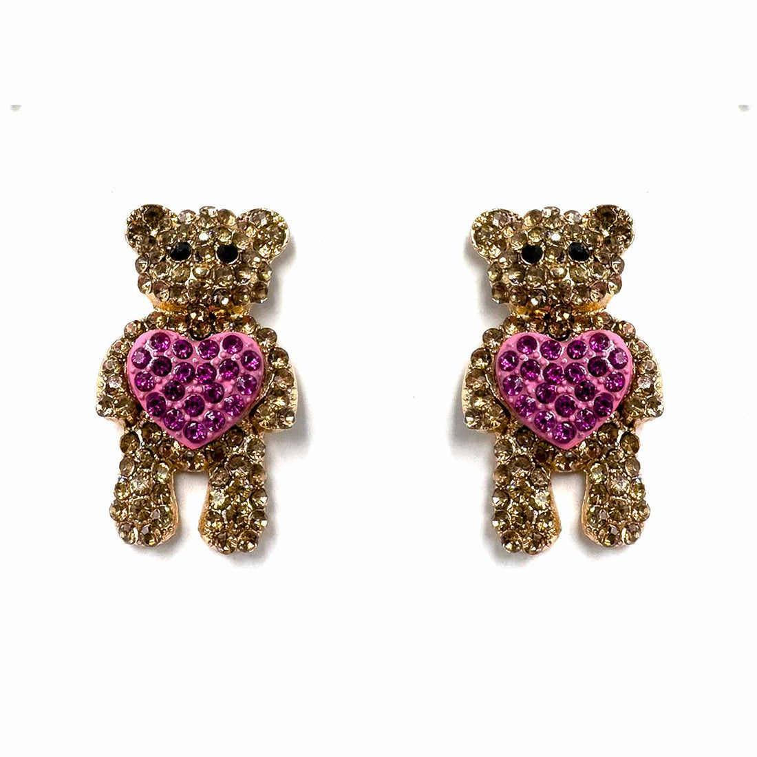Palestro Milano Orecchini Teddy di zirconi
