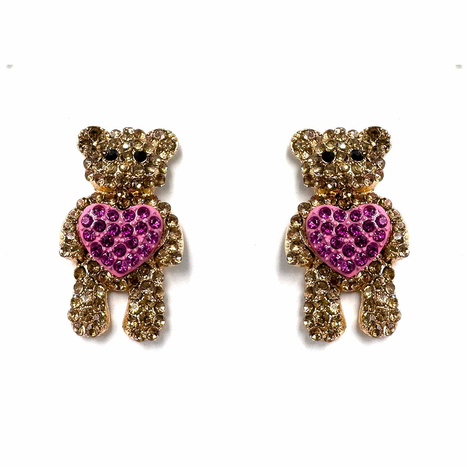 Palestro Milano Orecchini Teddy di zirconi