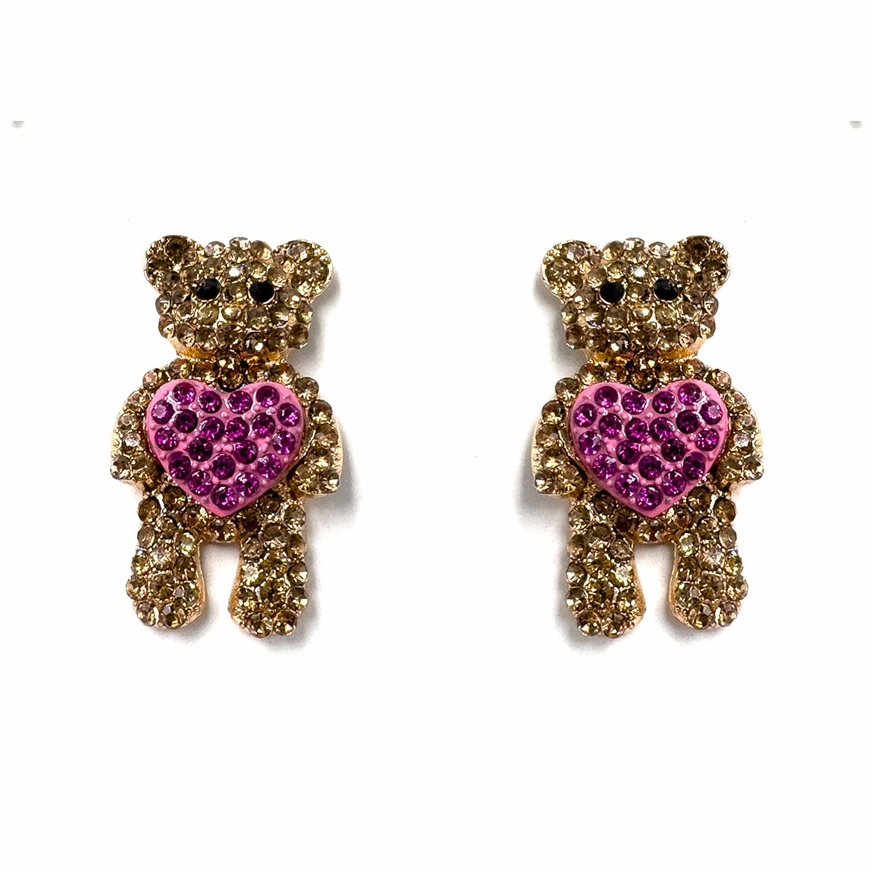 Palestro Milano Orecchini Teddy di zirconi