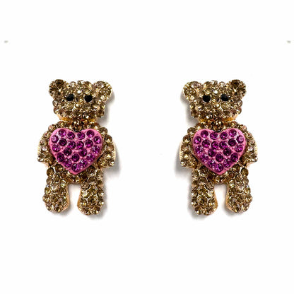 Palestro Milano Orecchini Teddy di zirconi