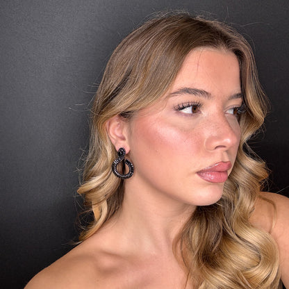 Palestro Milano Orecchini Tesori a Goccia Black