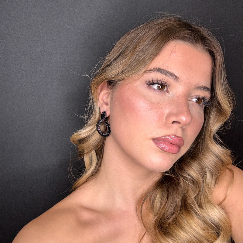 Palestro Milano Orecchini Tesori a Goccia Black