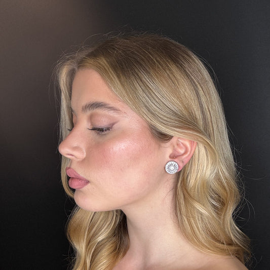 Palestro Milano Orecchini Tondo di pavè