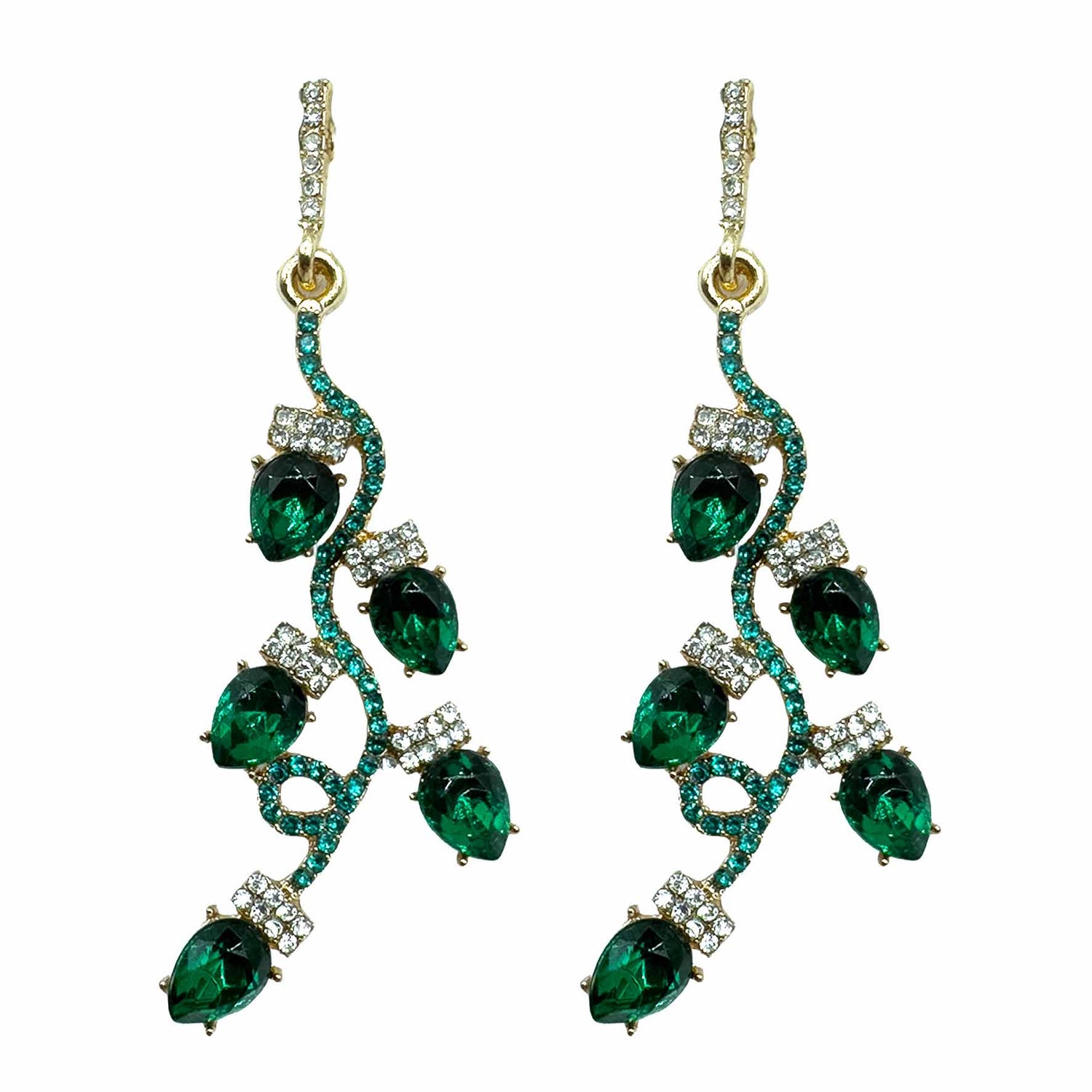 Palestro Milano Orecchini Total Green Lucette di Natale