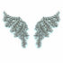 Palestro Milano Orecchini Total Silver Armonia di foglioline cristallo