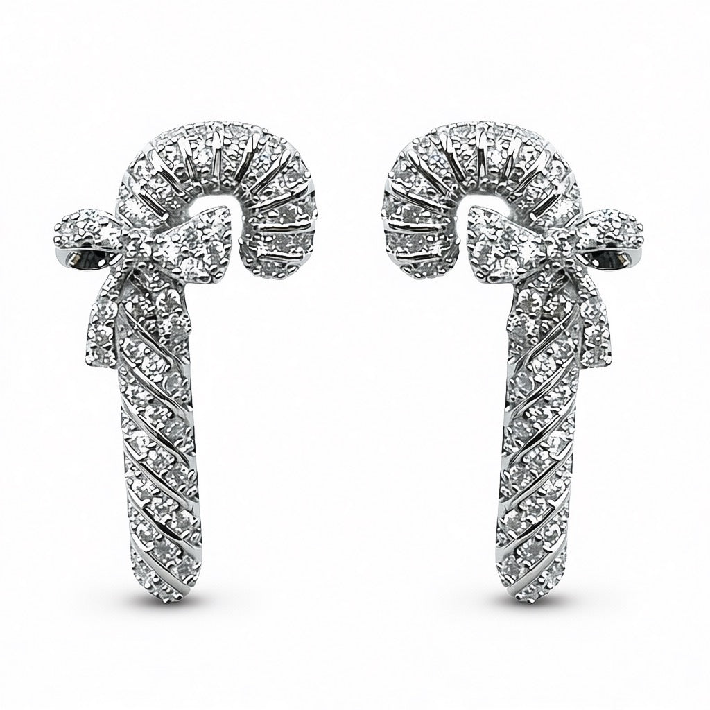 Palestro Milano Orecchini Total Silver Candy di Pavè