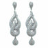 Palestro Milano Orecchini Total Silver Doppia virgola di pavè