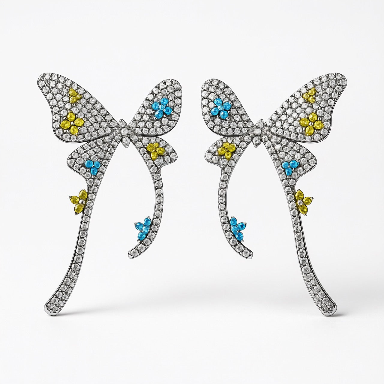 Palestro Milano Orecchini Total Silver Farfalle di Magia