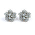 Palestro Milano Orecchini Total silver Fiore prezioso