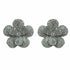 Palestro Milano Orecchini Total silver Fiore splendente di zirconi
