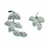 Palestro Milano Orecchini Total Silver Foglioline di Pavè