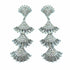 Palestro Milano Orecchini Total Silver Frange di pavè