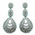Palestro Milano Orecchini Total Silver Gocce Pendenti Cristallizzate