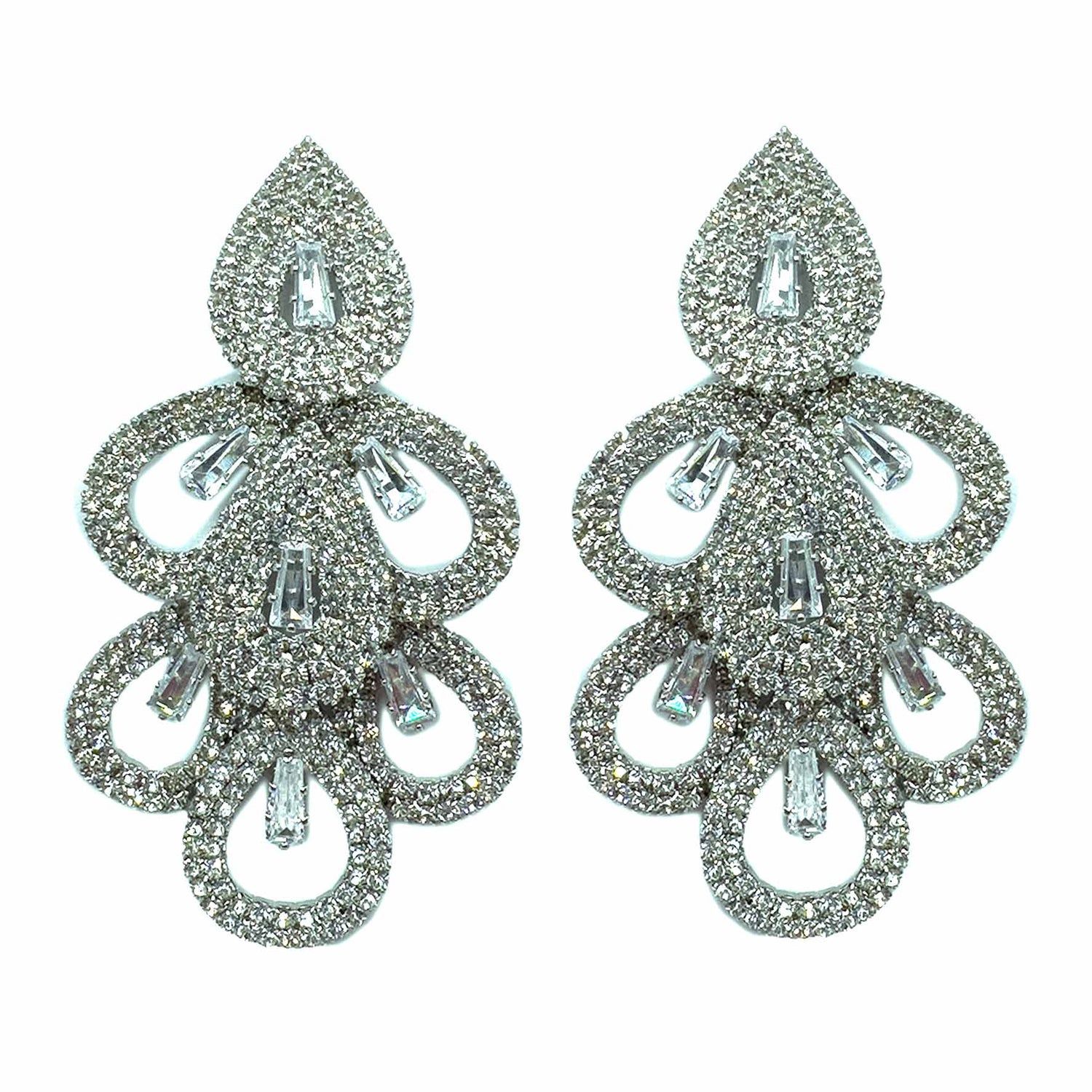 Palestro Milano Orecchini Total Silver Gocce splendenti