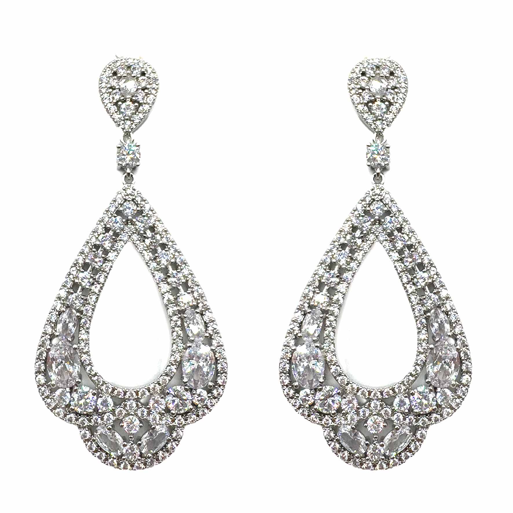 Palestro Milano Orecchini Total Silver Letizia