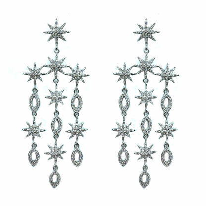 Palestro Milano Orecchini Total Silver Notte Stellata