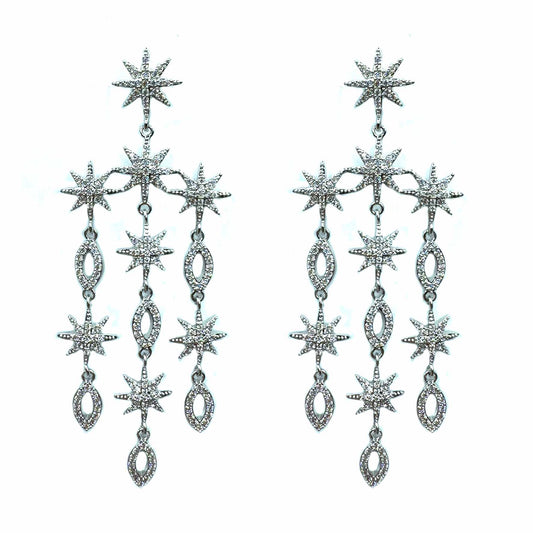 Palestro Milano Orecchini Total Silver Notte Stellata