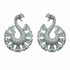 Palestro Milano Orecchini Total Silver Pavoni di Pavè