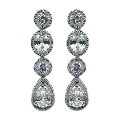 Palestro Milano Orecchini Total Silver Pietre celestiali