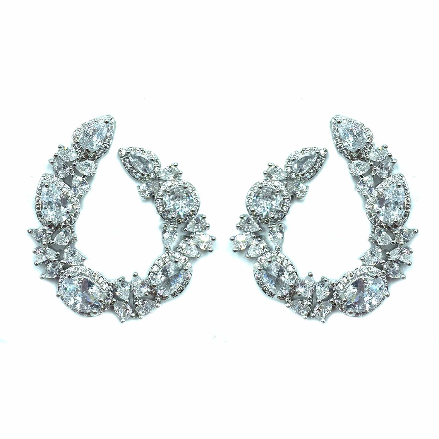 Palestro Milano Orecchini Total Silver Semicerchi di primavera