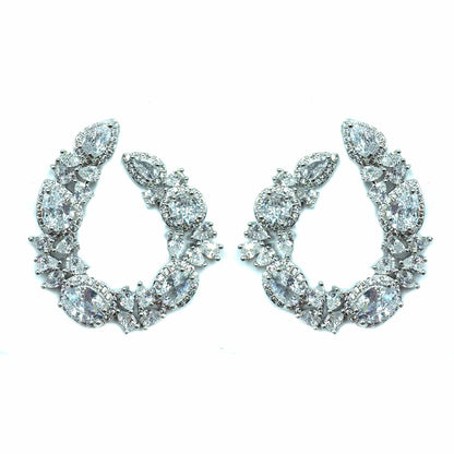 Palestro Milano Orecchini Total Silver Semicerchi di primavera