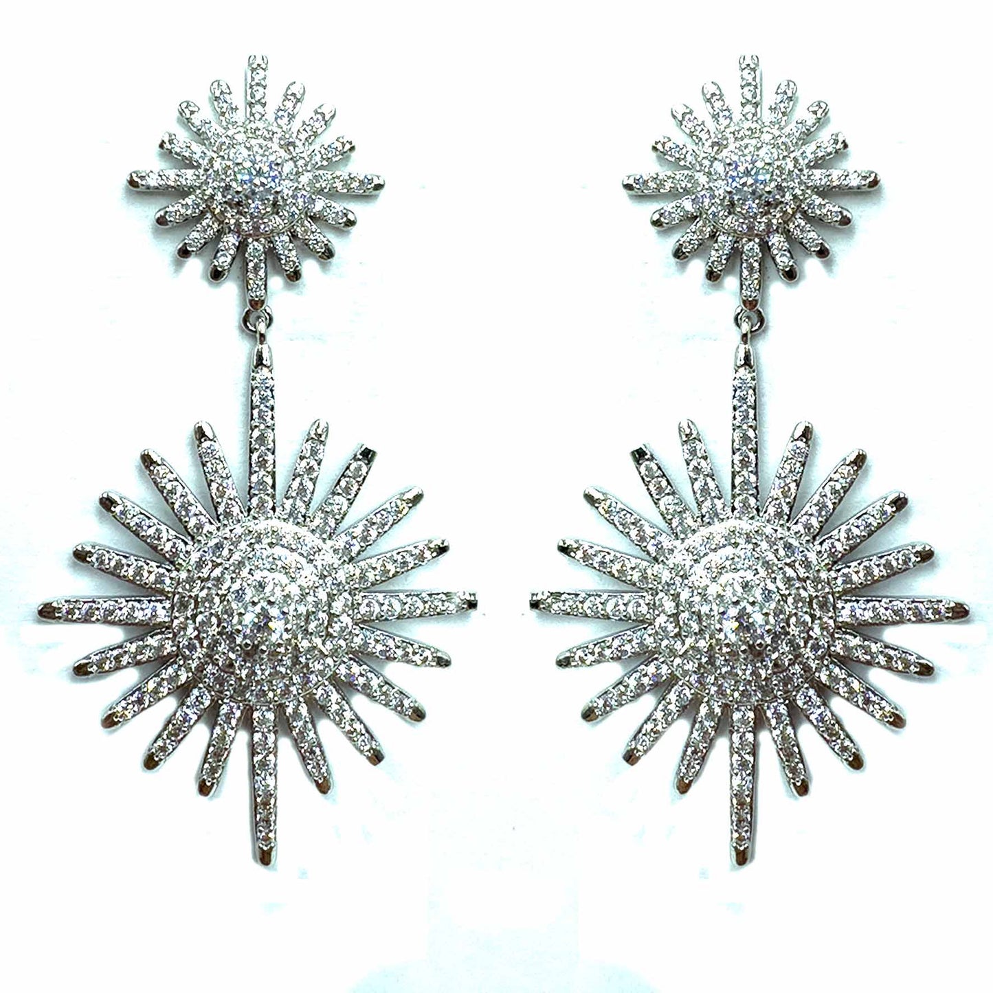 Palestro Milano Orecchini Total Silver Stella Luminosa