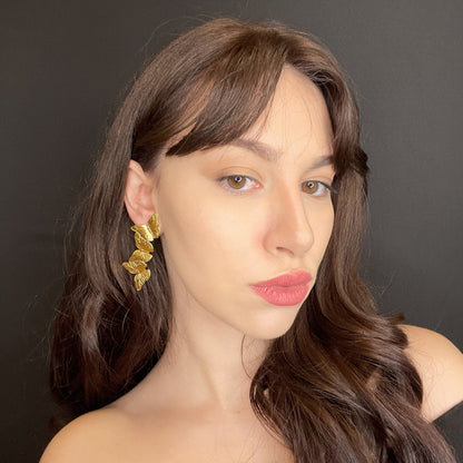 Palestro Milano Orecchini Trio di Farfalle d&