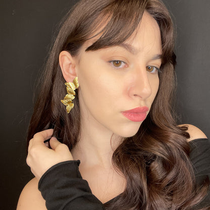 Palestro Milano Orecchini Trio di Farfalle d&