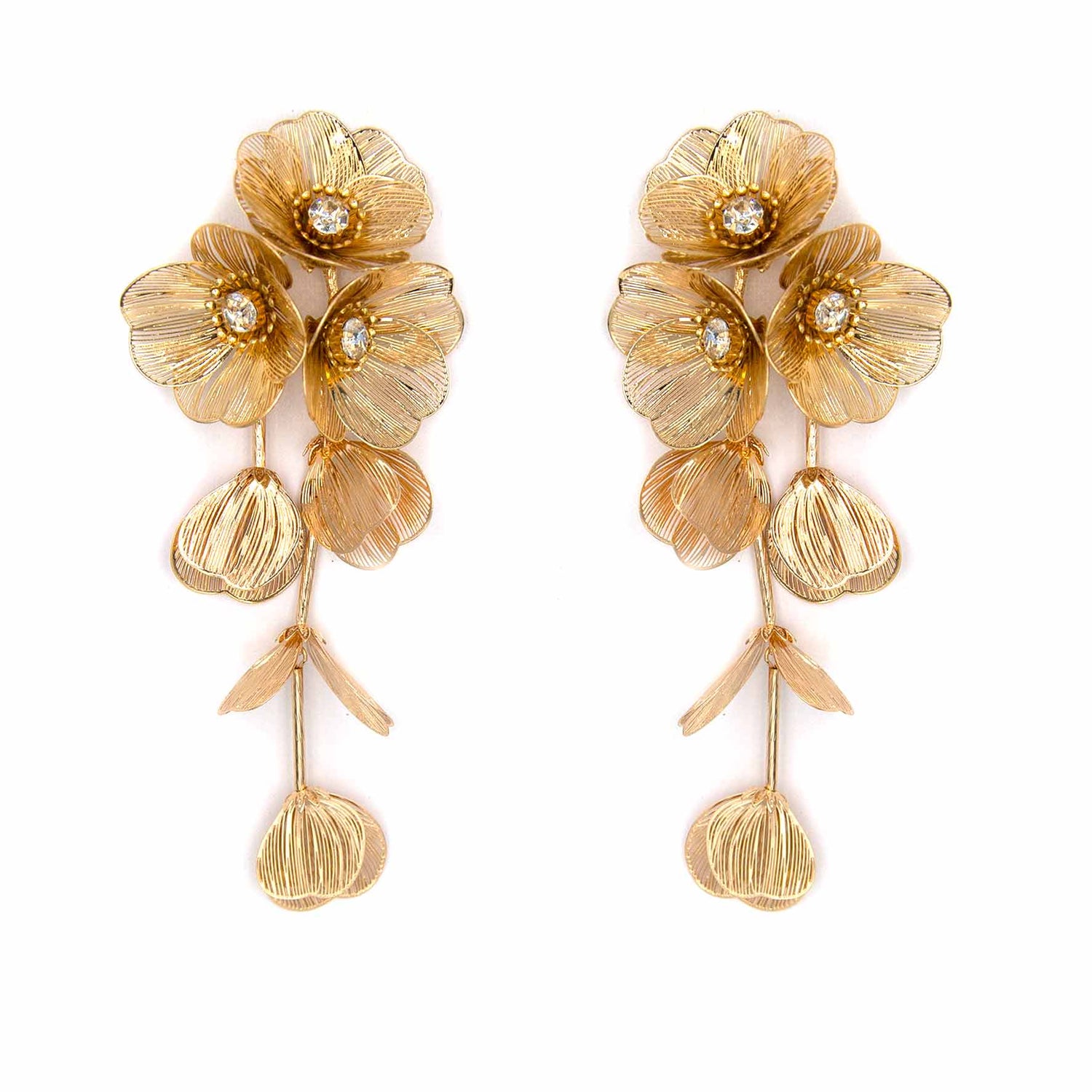 Palestro Milano Orecchini Trio di fiori Fiore Leggero Pendente