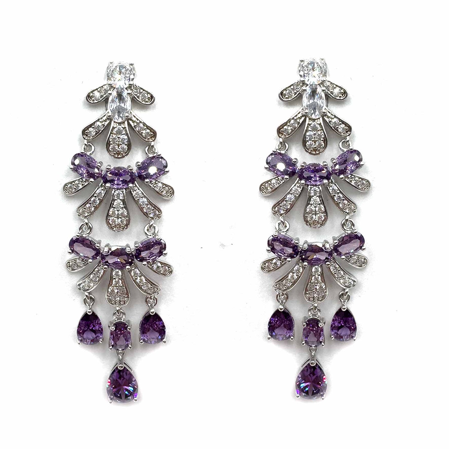 Palestro Milano Orecchini Trionfo Silver/Lillac