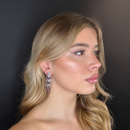 Palestro Milano Orecchini Trionfo Silver/Lillac