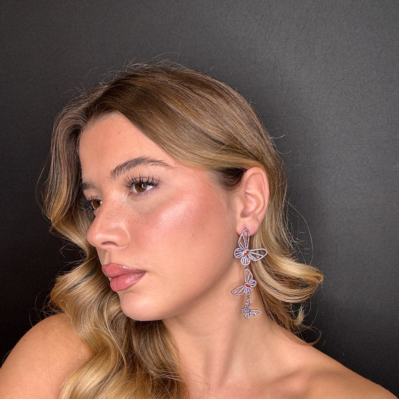 Palestro Milano Orecchini Tris di farfalle