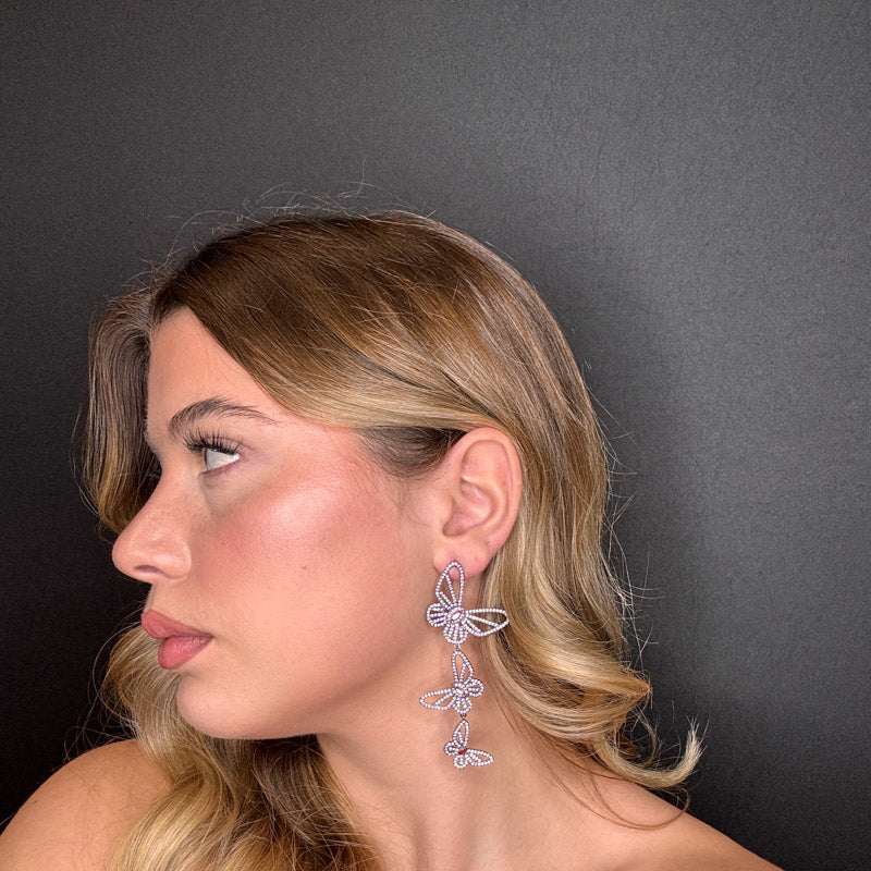 Palestro Milano Orecchini Tris di farfalle