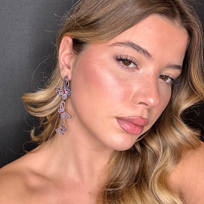 Palestro Milano Orecchini Tris di farfalle