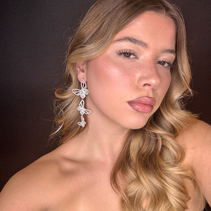 Palestro Milano Orecchini Tris di farfalle