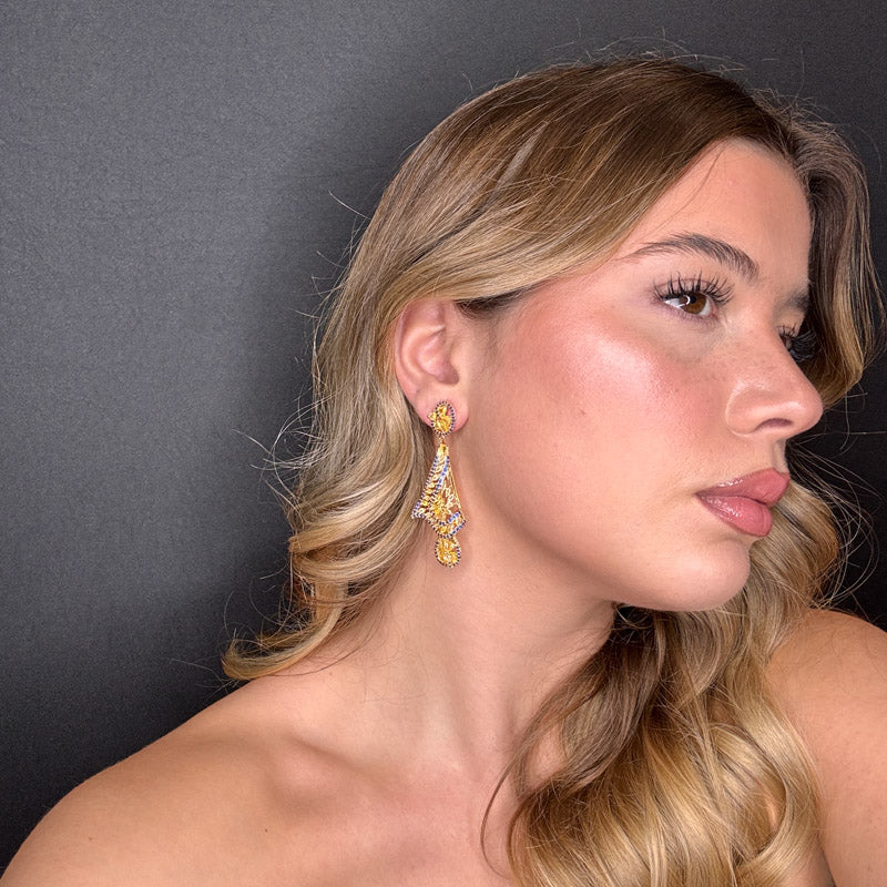 Palestro Milano Orecchini Velo di Pavè