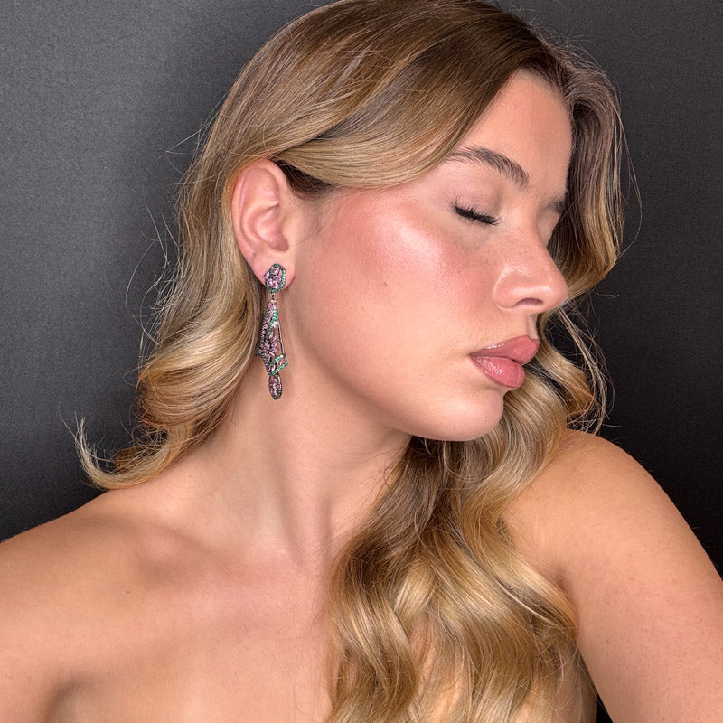 Palestro Milano Orecchini Velo di Pavè