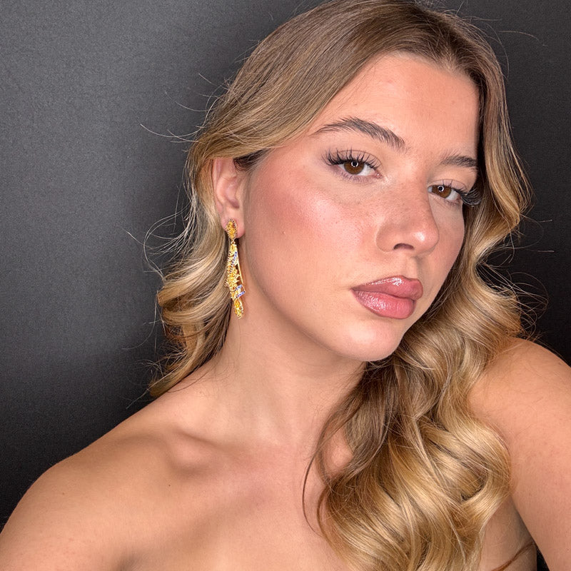 Palestro Milano Orecchini Velo di Pavè